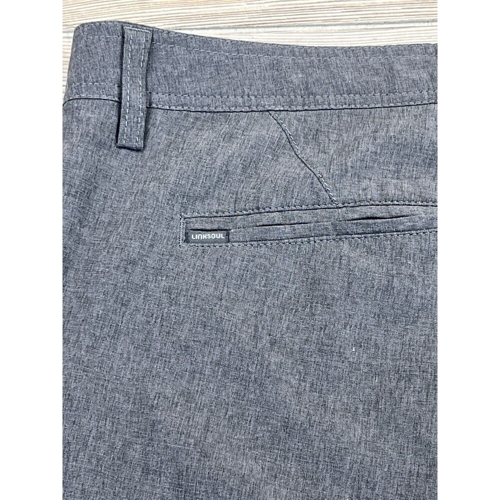Linksoul Golf Pants Mens 40/29 Gray Lightweight Stretch Flat Front Casual - Picture 7 of 13